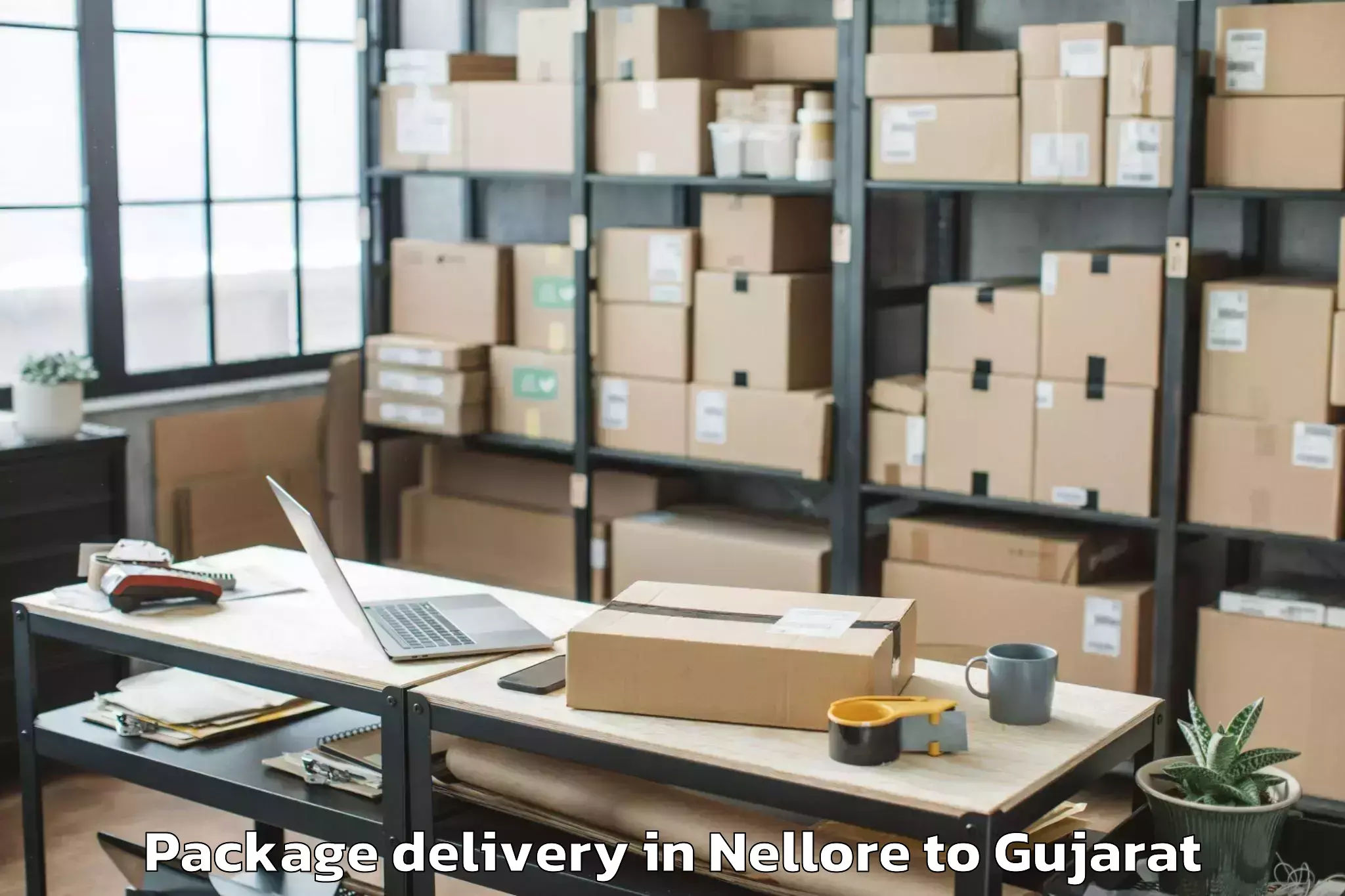 Quality Nellore to Dhuvaran Package Delivery